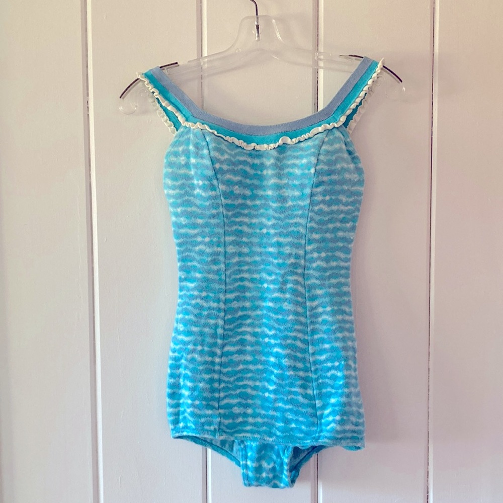 1960s cotton Catalina one-piece swim suit, amazing condition size XS/ teen 16